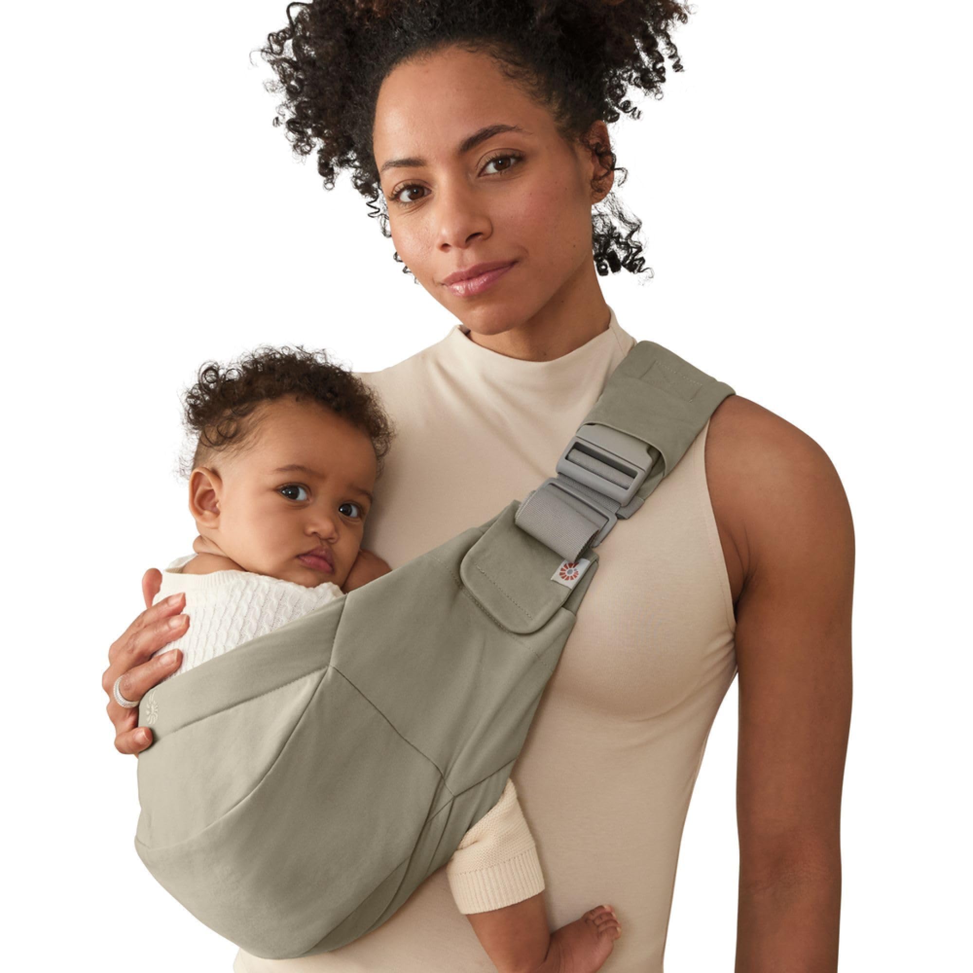 Ergobaby Upsie Sling Porte-hanches ergonomique bébés 6 mois 7,7-20,4 kg olive douce