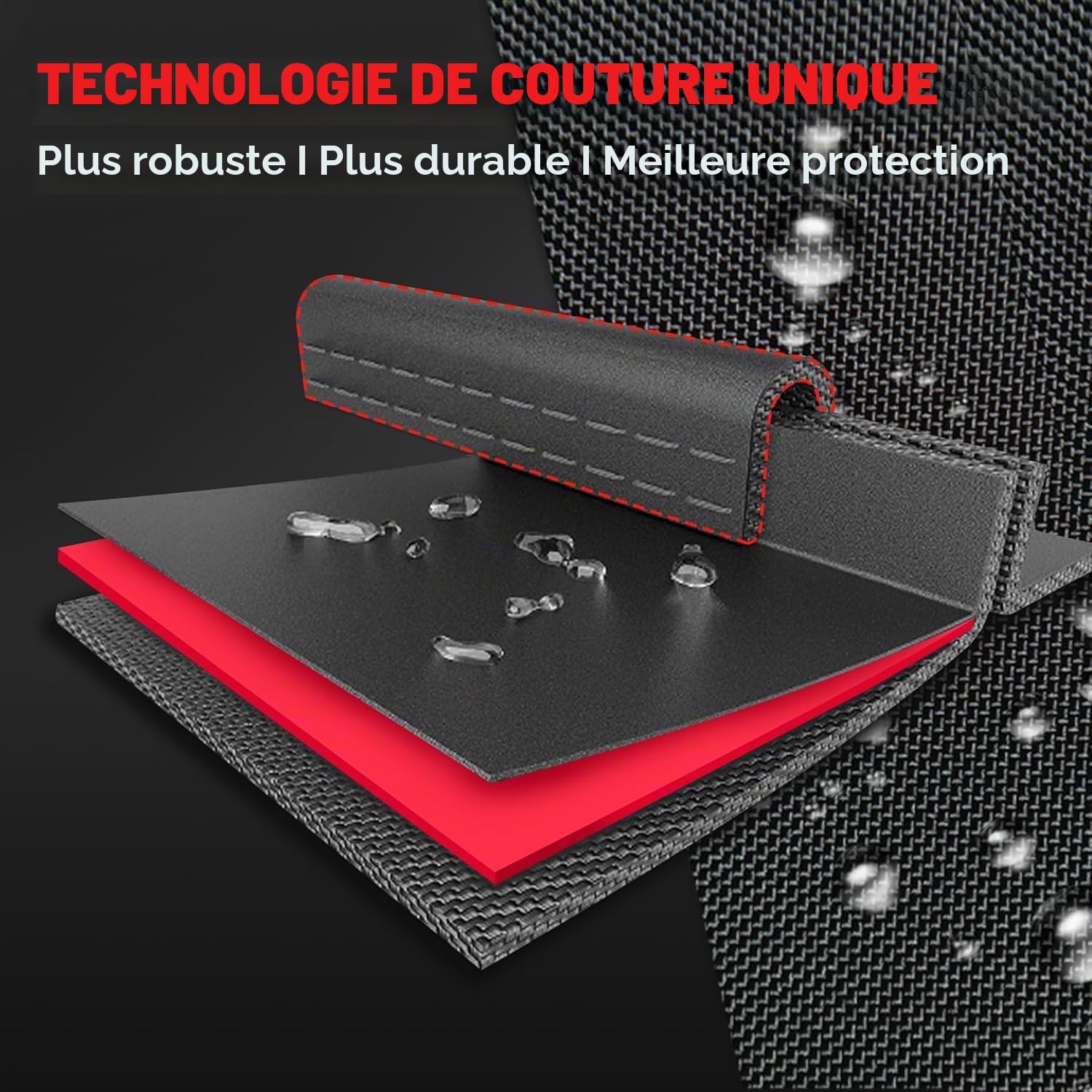 Zettum Housse de vélo pour 2 vélos – Housse de vélo 600D imperméable Housse de vélo pour 2 vélos électriques vélo de Route, vélo Hybride, vélo de Plage, Scooter et Plus Encore （Transparente）
