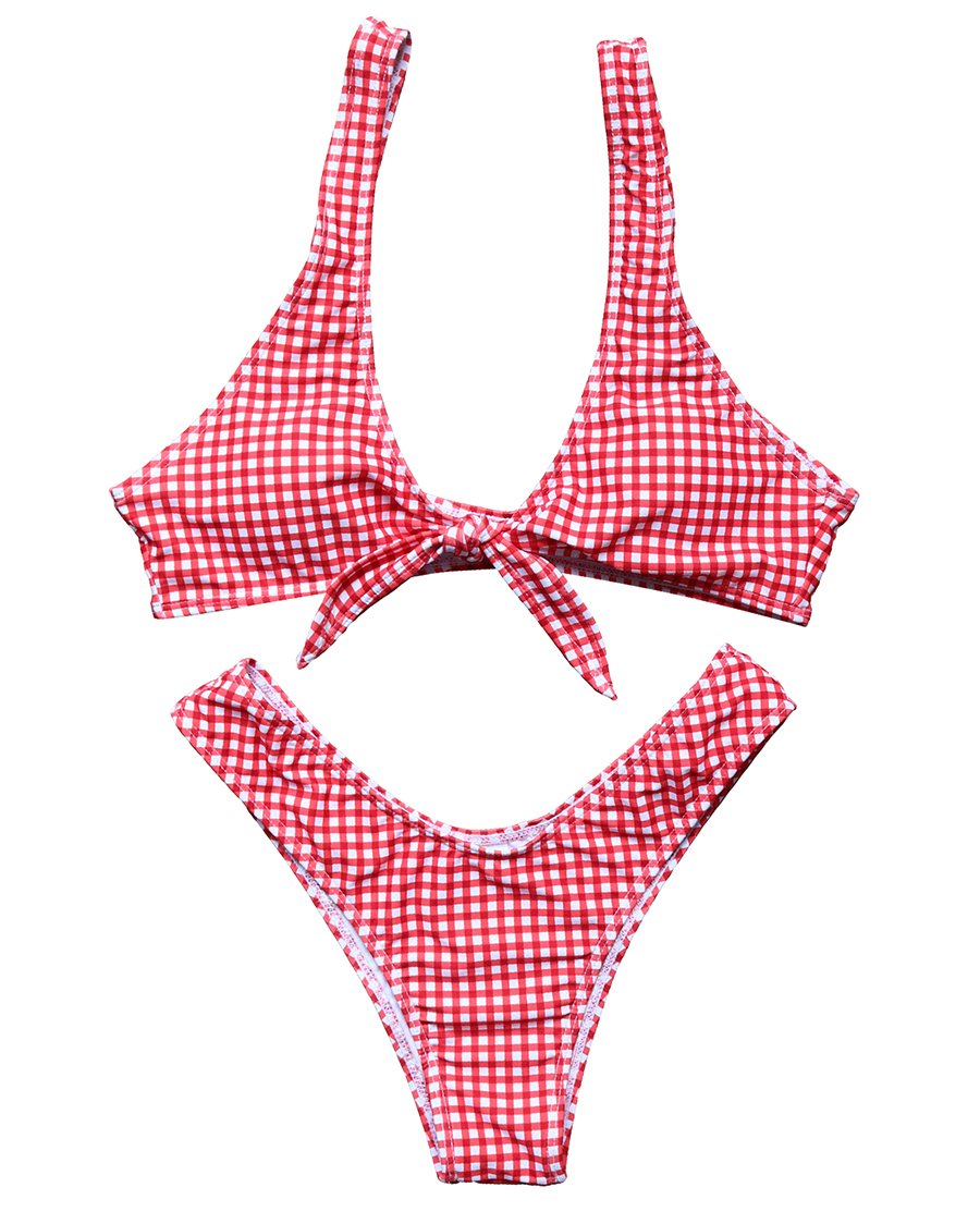 SUUKSESSWomen Wrap Bikini Set Push Up High Waisted 2 Piece Swimsuits