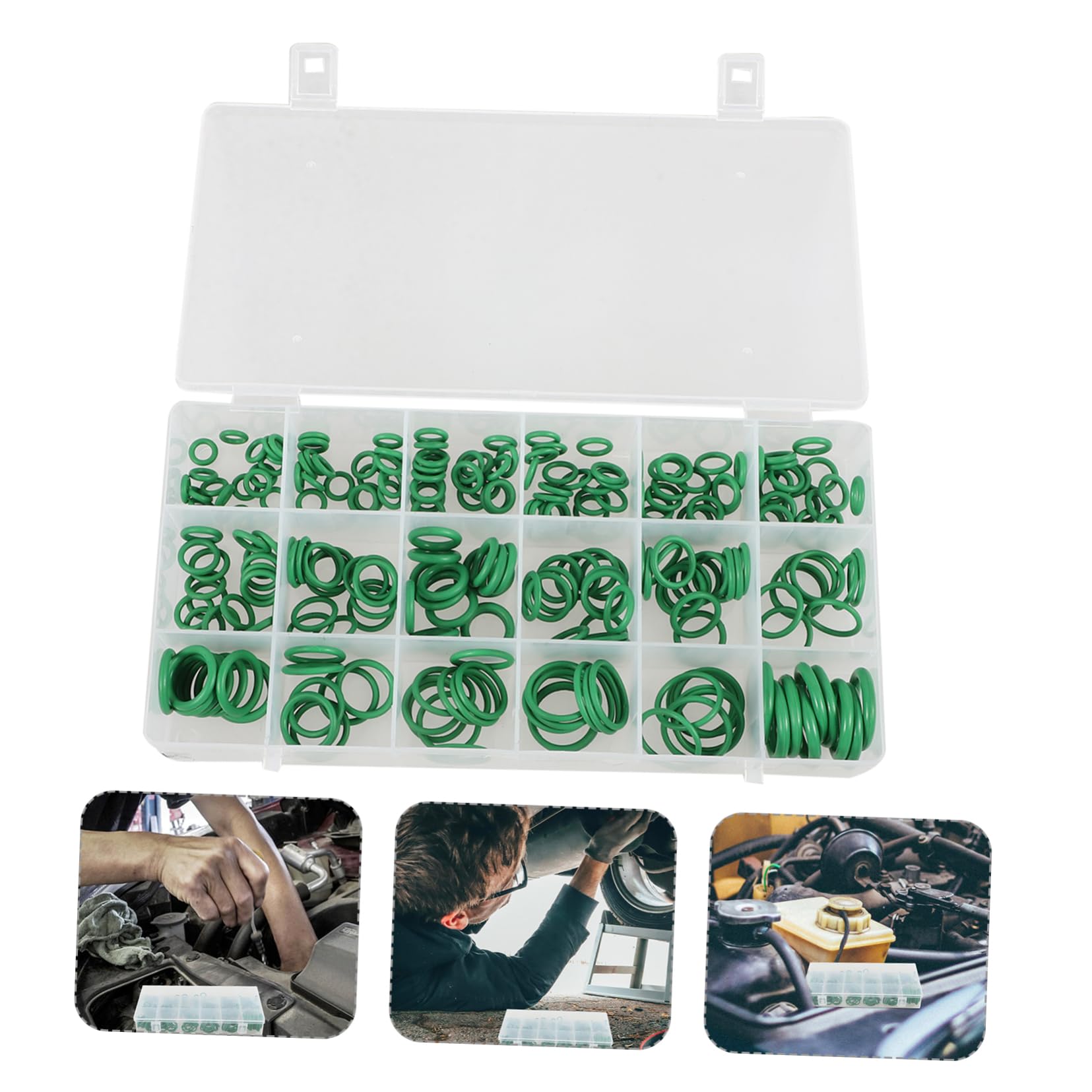 O-ring per impianti di climatizzazione, Set di guarnizioni in gomma for condizionatore d'aria for auto da 1350 pezzi