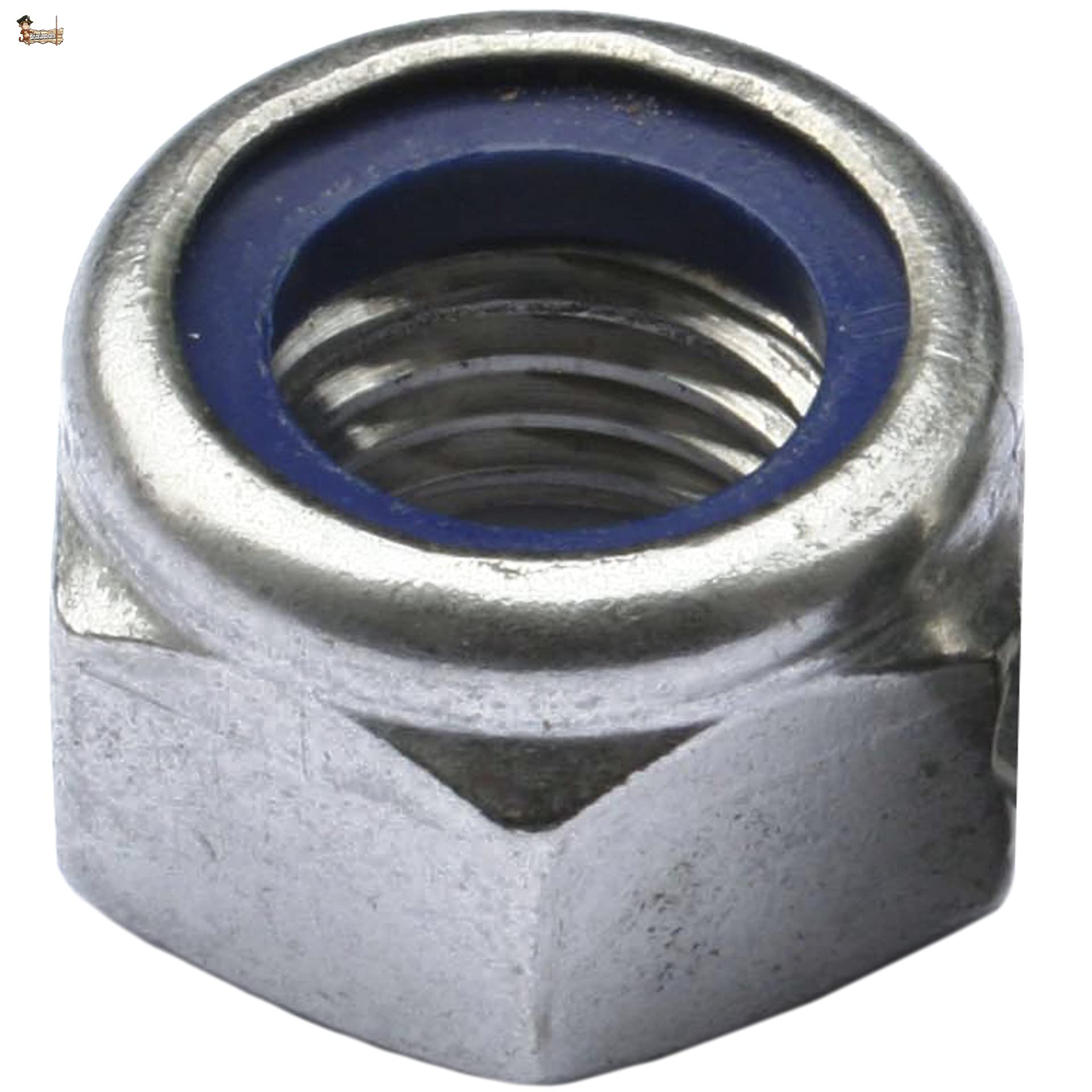 BricoLoco Tuerca autoblocante roscada hexagonal. Métrica M3 a M39. Roscable DIN 985. Acero calidad 8.8. Acabado cincado ZN. Todas las métricas. Varios envases. (25, M-36)