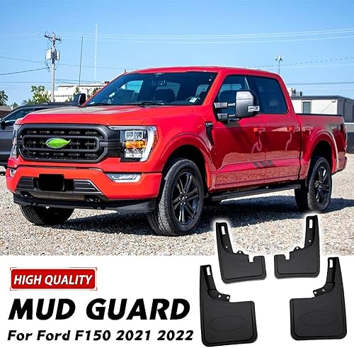 Miniatura 4 de Autorder Protectores contra salpicaduras para Ford F-150 F150 2021 2022 2022 2023 2024, accesorios guardabarros delantero y trasero, juego de 4