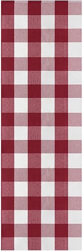 Miniatura 270 de IOHOUZE - Tapete a cuadros estilo búfalo de 5 x 8 pies para interiores y exteriores, lavable, para sala, tapete de bienvenida primavera-verano