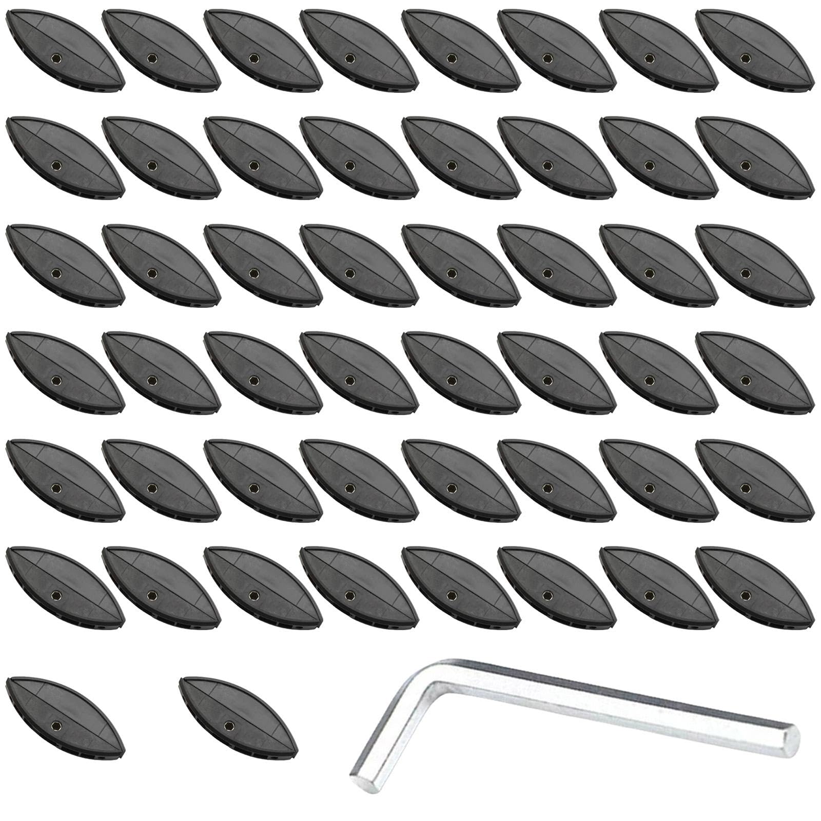 50Pcs Woodworking Perforated Invisible Connector P15 Plywood Fastener Biscuit Joiner Tenons Tool For Slotting Machine