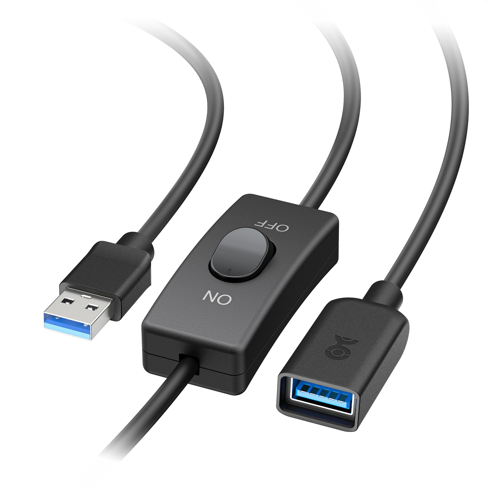 Cable Matters 5Gbps USB 3.0 Extension Cable with On Off Switch with Data 6 ft, Support Both Data and Power (USB 3.0 On Off Switch)