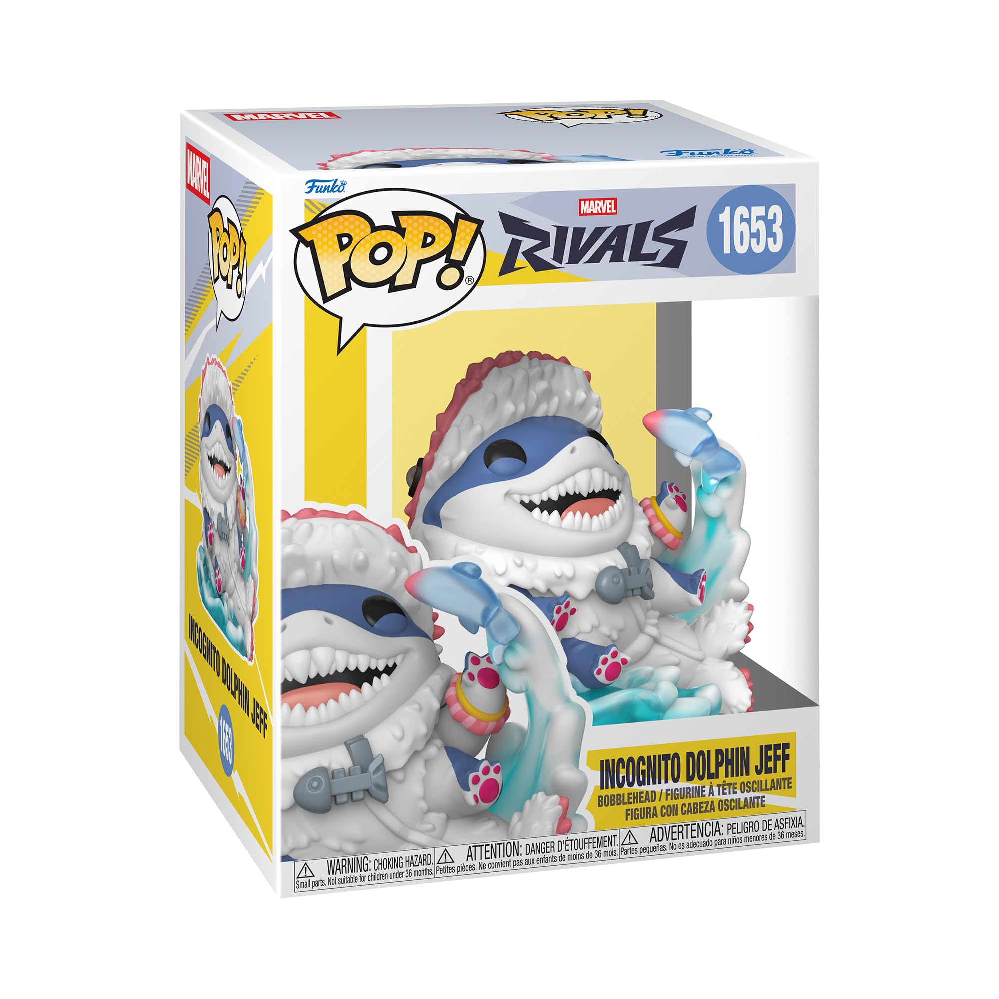 POP! Games: Marvel Rivals - Jeff (Incognito Dolphin) | Official Merch - Collectable Vinyl Figurine for Shelf Display - Birthday Gift Idea for Fans and Collectors
