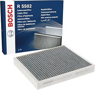 Bosch R5502 Activated Carbon Cabin Filter, Replacement Filter - Against Unpleasant Smells, Pollen and Dust for Cleaner Air Inside the Vehicle
