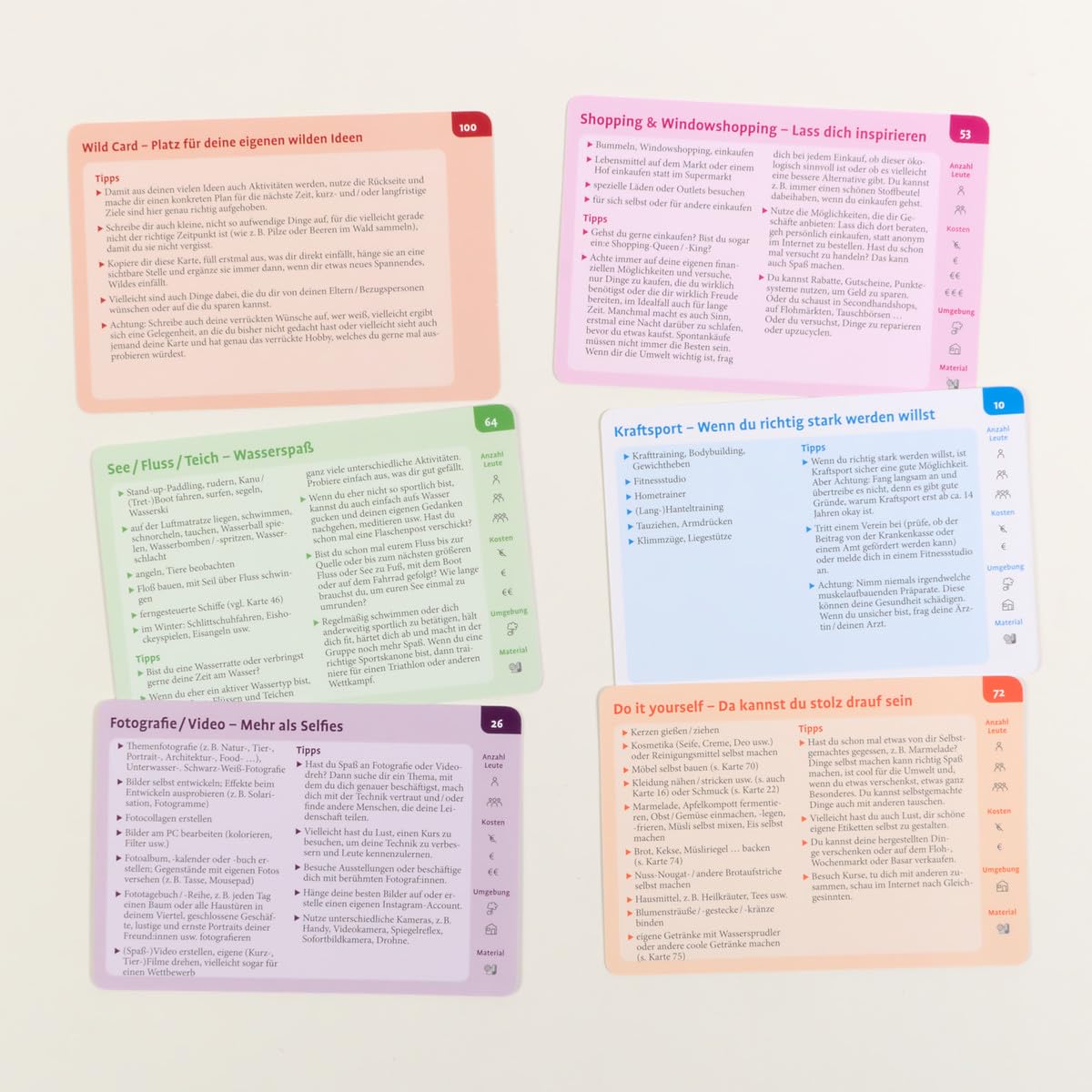 Good vibes only. Positive Aktivitäten für Jugendliche und junge Erwachsene: 100 Bildkarten zur Verhaltensaktivierung in stabiler Box, Kartenformat 9,8 ... 37-seitigem Booklet (Beltz Therapiekarten)