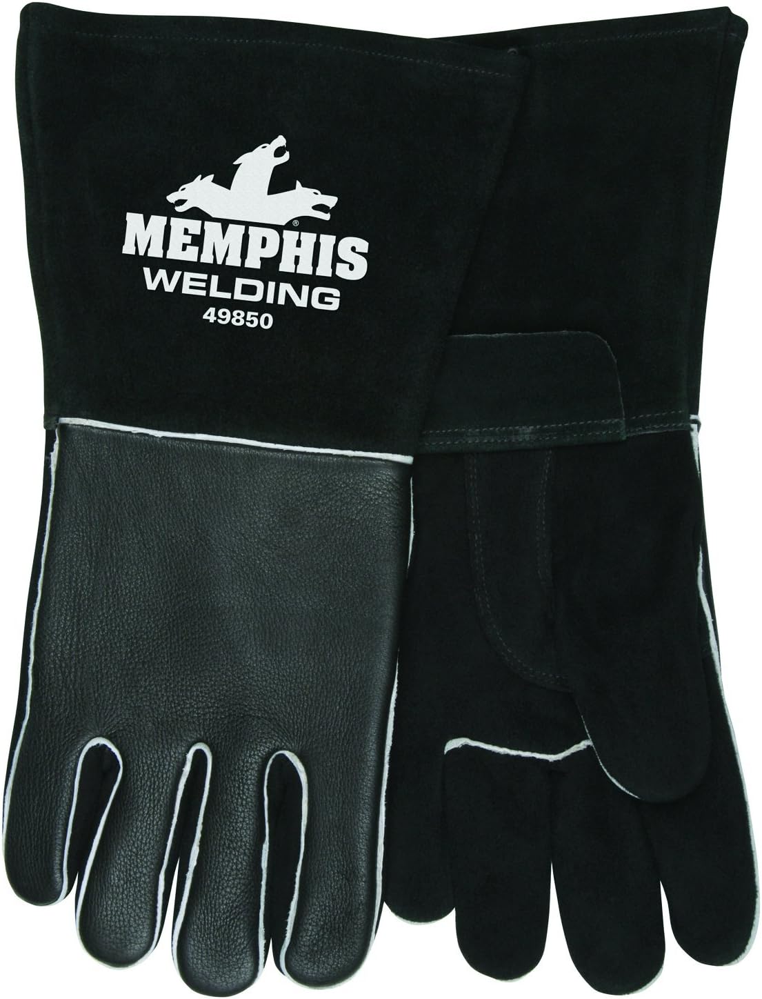 MCR Safety 49850M Red Ram Premium Grain Elkskin MIG/TIG Welder Gloves