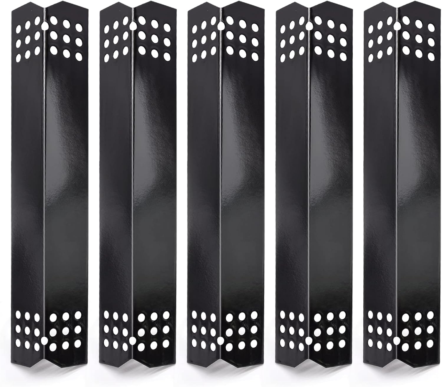 Criditpid Heat Plate Replacement Parts for Nexgrill 720-0882A 720-0896 720-0830H 720-0783E 720-0925, Grillmaster 720-0697 720-0737, 5-Pack Flame Tamers Grill Parts for Nexgrill 5 Burner 720-0882A