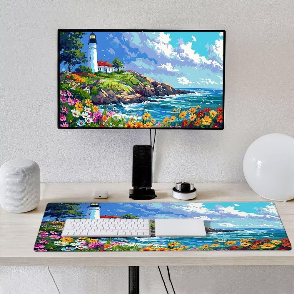 Podkładka pod mysz XXL Podkładka pod mysz na biurko 1800x900 mm poprawia precyzję i szybkość dzięki antypoślizgowej gumowej podstawie i wytrzymałym szytym krawędziom (wieża z lameli) xR8-215