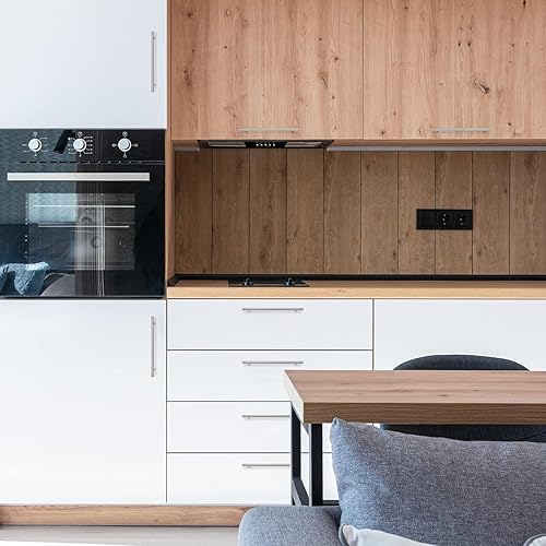 Miniatura 6 de Ravinte Manijas de gabinete de 12-12 pulgadas, níquel cepillado, acero inoxidable, manijas para armarios de cocina, manijas de gabinete de 10