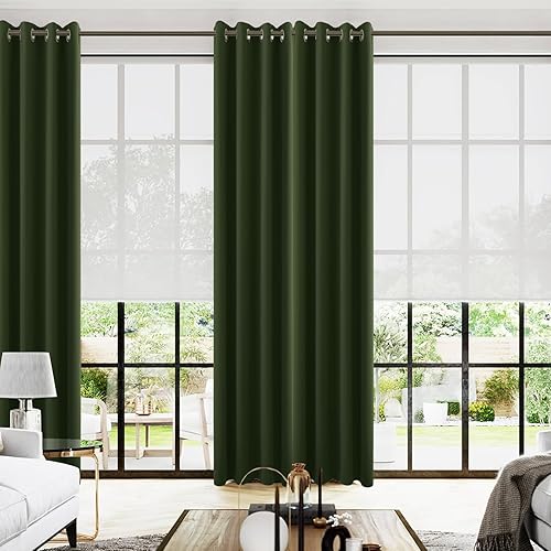 Miniatura 74 de KOUFALL Cortinas opacas doradas de lujo para sala de estar, elegantes cortinas de 84 pulgadas de largo, cortinas Doradas para Sala Elegantes Oro