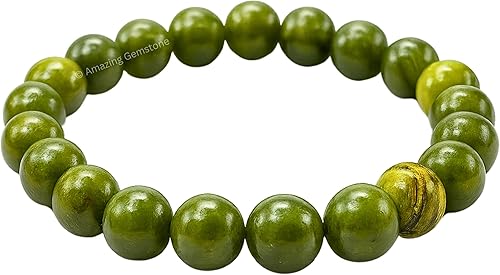 Miniatura 213 de Amazing Gemstone Pulsera de cristal para mujeres y hombres, pulsera de cristal curativo de protección, pulsera elástica con cuentas de piedras