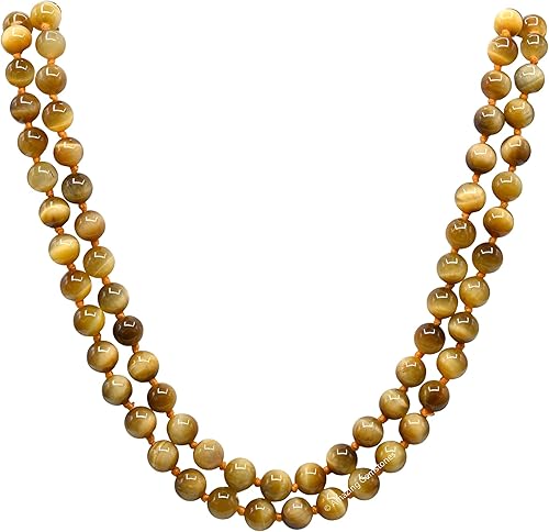 Miniatura 6 de Amazing Gemstone Japa Mala - Collar de 108 cuentas de oración y pulsera de muñeca Mala para meditación