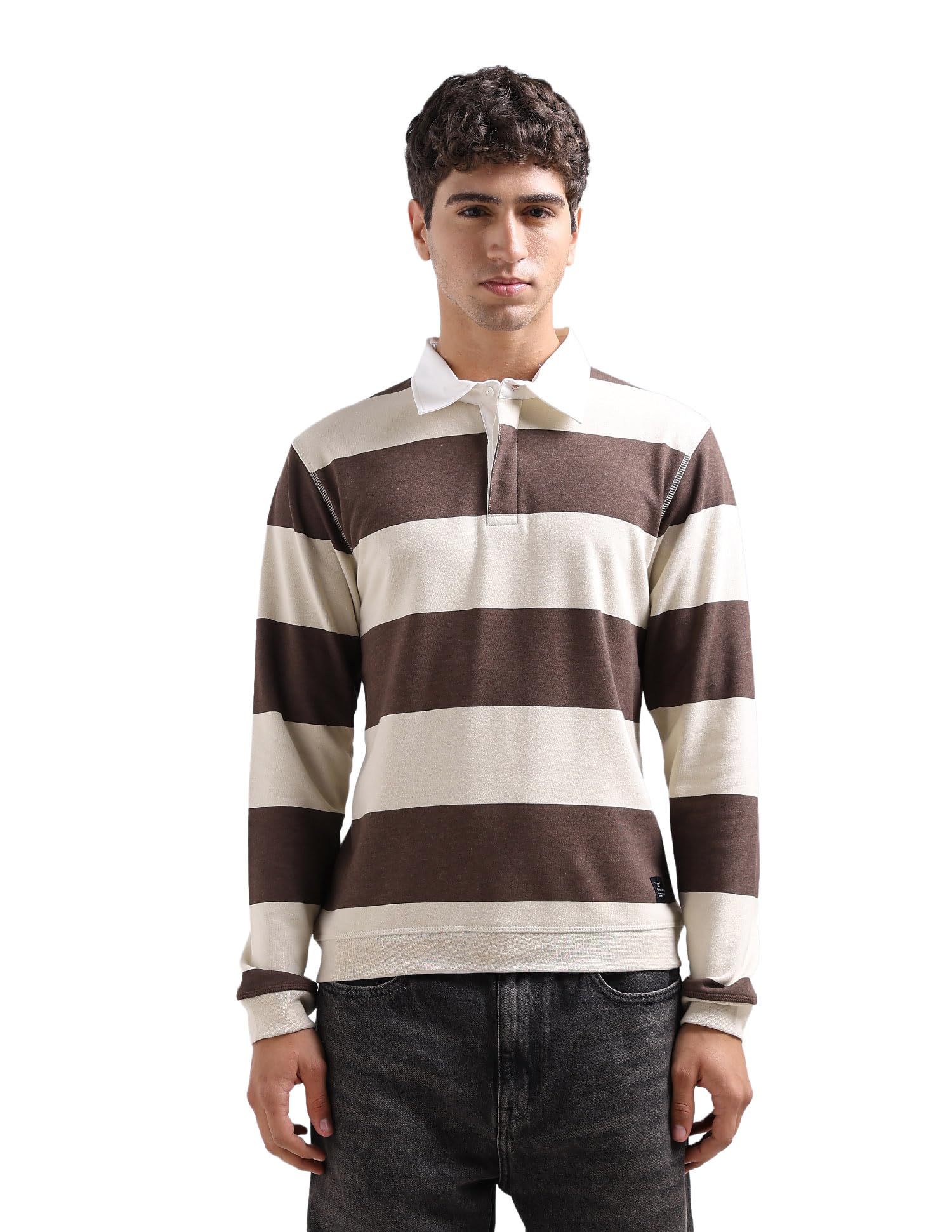 flying machine Men's Regular Fit Sweatshirt| Striped-picture-35