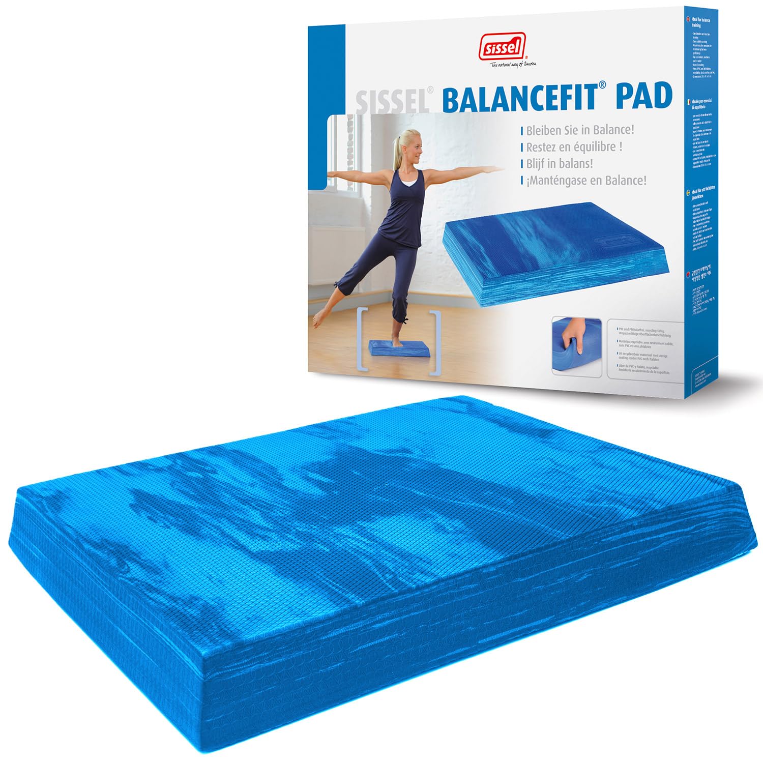 SISSEL Balance Pad Balancekissen | Schaumstoffmatte für Gleichgewicht & Koordination | Rutschfestes Balance Kissen für Training & Therapie | Belastbar bis 120 kg | Gleichgewichtskissen | Stehmatte