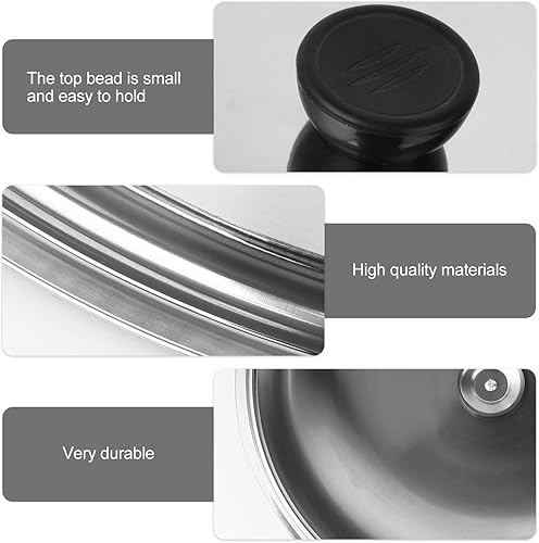 Miniatura 8 de BESTonZON Tapa universal para olla, tapas de sartén Tapa de sartén, tapas de repuesto de 15.7 in, tapas universales para sartenes, tapa de olla