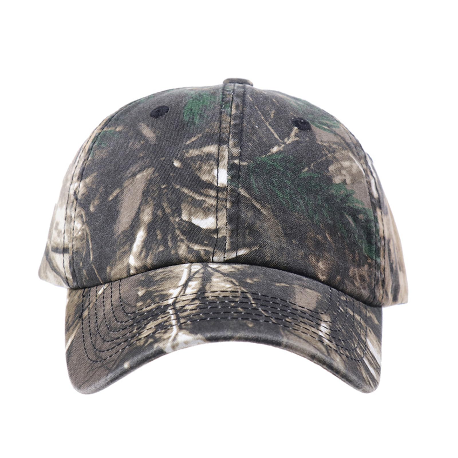 Jazuaiao Unisex Leaves 3 Jungle Leaves Pattern Baseball Cap Camouflage Sunproof Hat For Outdoor Activity Hiking And Camping Mountain Climbing Camping Hat