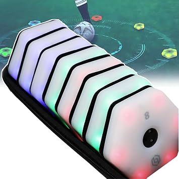 Reaction Training Light, Agile Reaction Training Lamp Set, Quick Response Training Lights with App Exercises Lights, Improves Reaction Time & Agility for Athletes, Trainers
