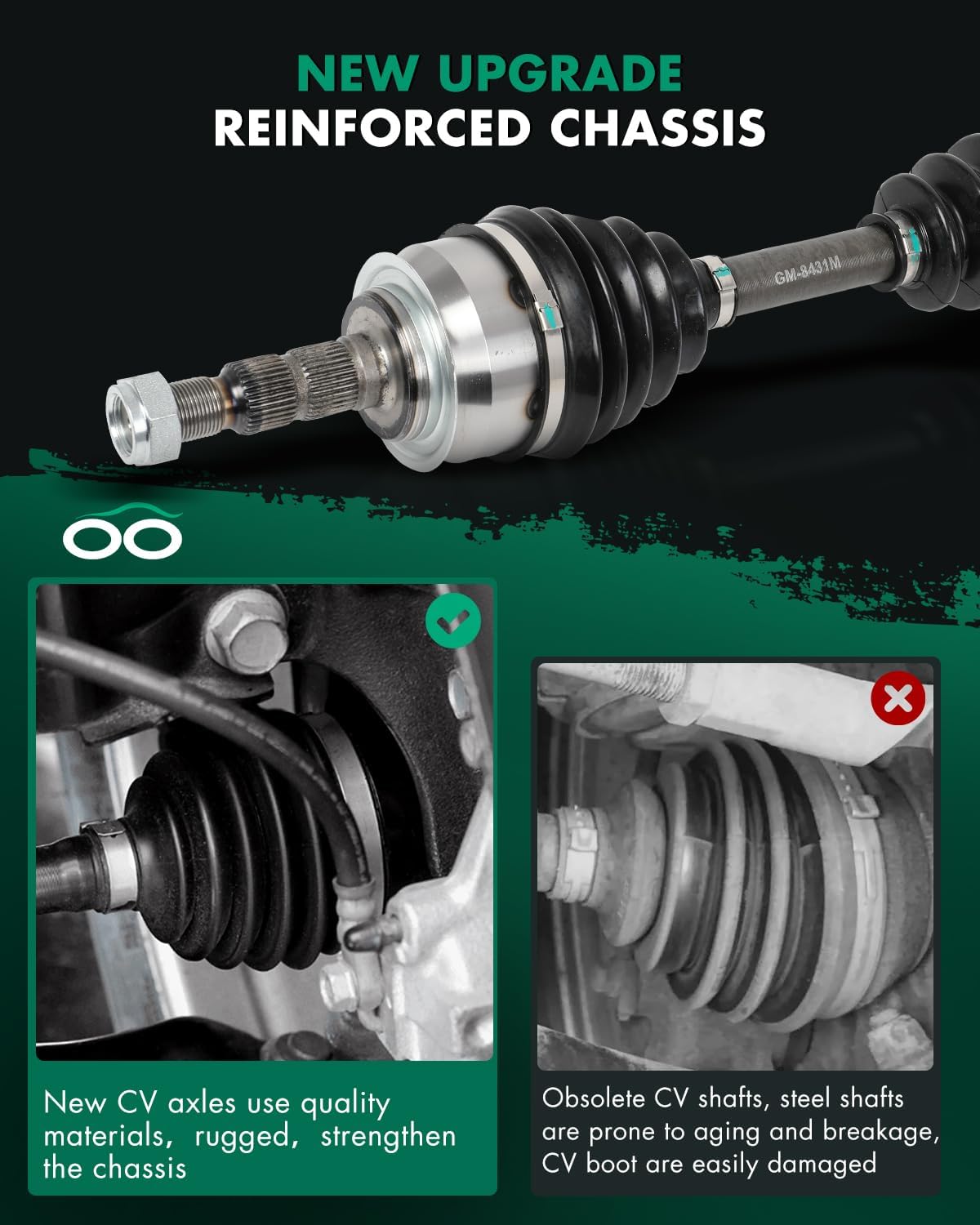 CV Axle Shaft Assembly Front Left For Chevrolet Cruze 1.4L 1.8L,For Chevrolet Cruze Limited 1.4L 1.8L 2011-2016 13334711,66-1544,60-1544, 661544, NCV10052