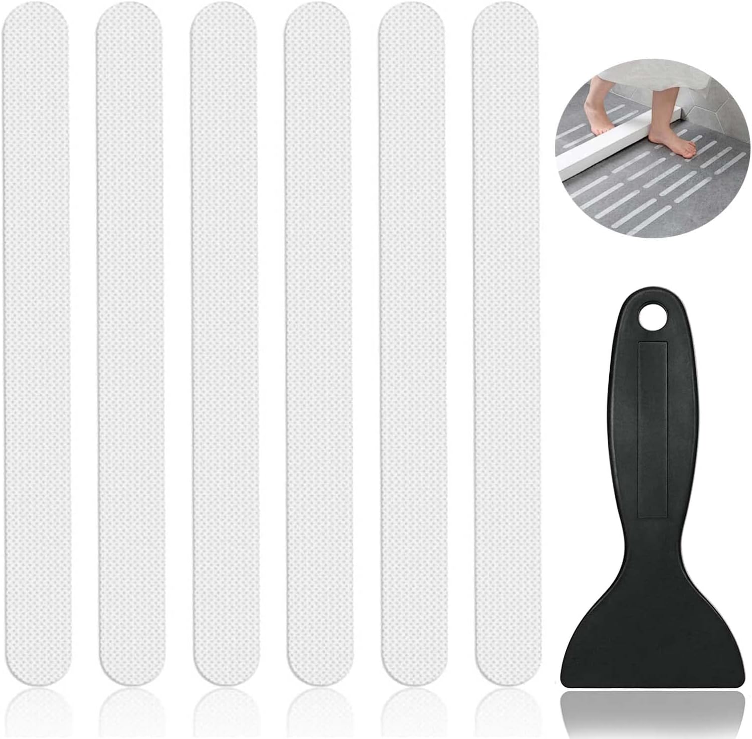 WDLYYN Non Slip Bathtub Stickers, 24 PCS Anti Slip Shower