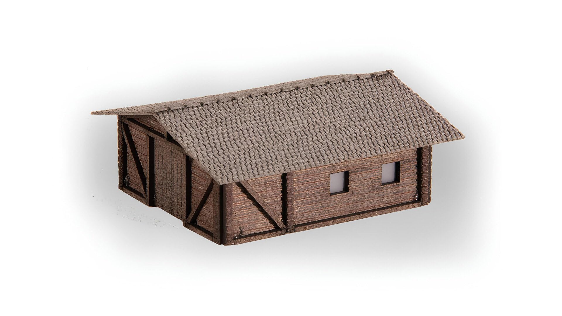 NOCH Kleingebäude-Set, 3-teilig, Laser-Cut Modelle für Modellbahnen Spur Z, Szenengestaltung