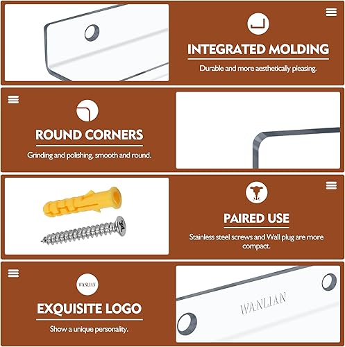 Miniatura 3 de YUEHUA Expositor de discos de vinilo, soporte para discos de vinilo, soporte de pared para álbum acrílico, soporte para discos de vinilo para