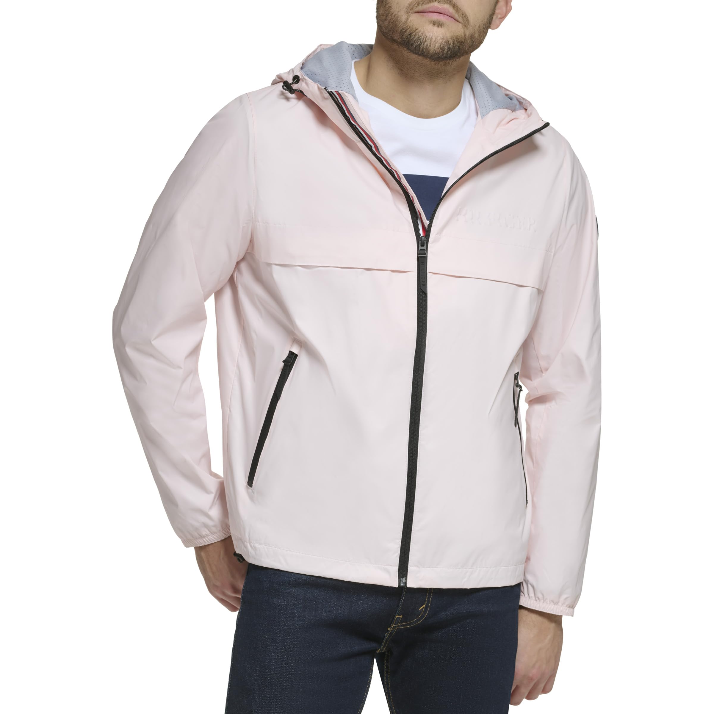 Tommy Hilfiger Herren Simple Hooded Rain Jacket Regenjacke mit Kapuze