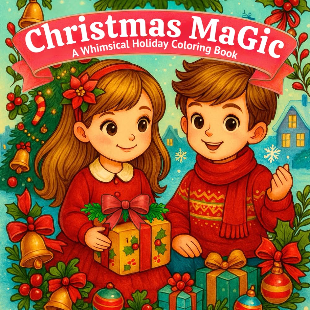 Christmas MaGic – A Whimsical Holiday Coloring Book.: Anti-Stress Coloring Book