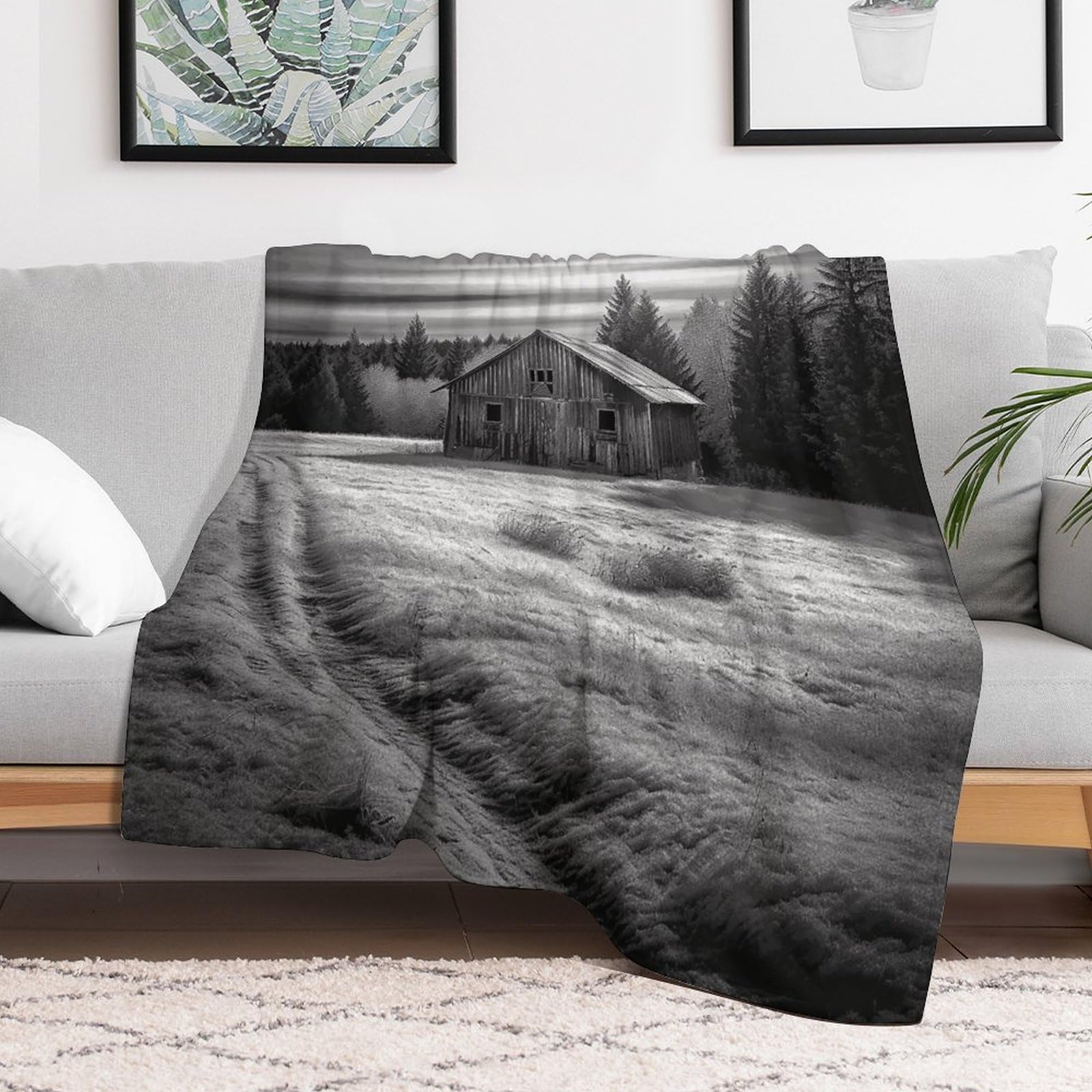 Couverture micro polaire pour des soirées cocooning sur le canapé