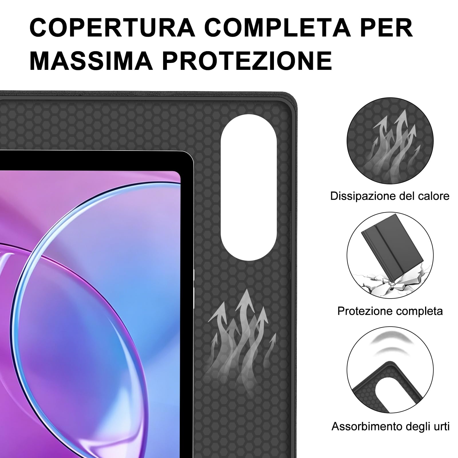 Cover Tastiera per Lenovo Idea Tab Pro Gen 2 13 Pollici 2026 con Touchpad | Custodia Tastiera Trackpad Italiano Bluetooth per Lenovo Idea Tab Pro Gen 2 13 Pollici 2026 TB390FU, Nero
