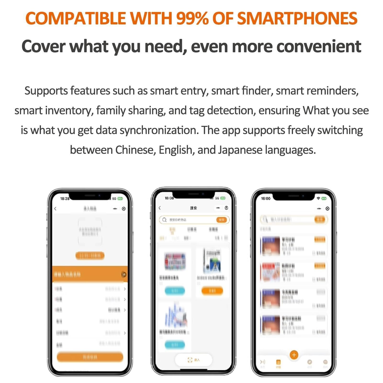 Localizador Inteligente de Objetos portátil con Pantalla LCD y Control por App, alertas por vibración, Voz y Radar, Alcance de 10 m, para una gestión rápida de los Bienes del hogar