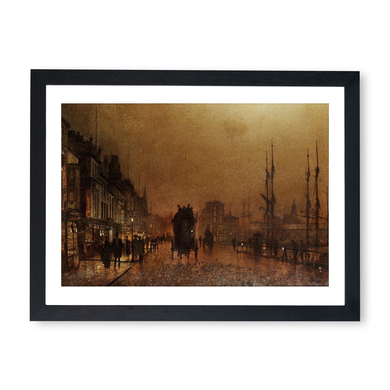 Affiche encadrée John Atkinson Grimshaw de Spiffing Prints pour déco premium