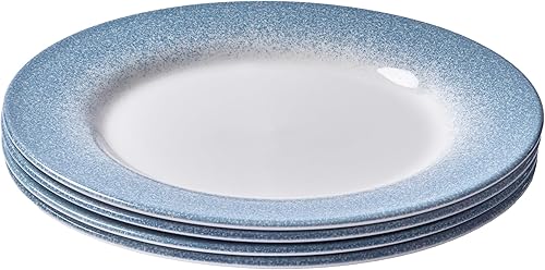Miniatura 12 de Portmeirion Potter's Mist Plato de Cena (Juego de 4) - Platos de Loza Apilables de 8 Pulgadas - Aptos para Microondas y Lavavajillas, Vajilla Hecha