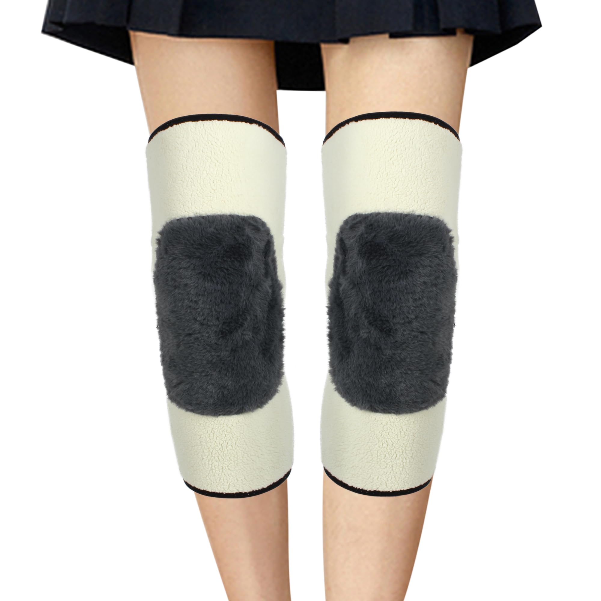 Winter Warm Beinwärmer Kniewärmer für Alte Leute - Verdicken Knieschützer Verlängern Knieschoner Winddicht Elastische Kneepad