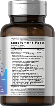Horbaach Essential Digestive Enzymes | 100 Capsules | Enzyme Blend for Men & Women | Non-GMO & Gluten Free Supplement