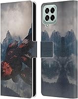 Vista 14 de Head Case Designs Officially Licensed Dave Loblaw Synthwave Street Sci-Fi and Surreal Leather Wallet Case Compatible with Samsung Galaxy M53 (2022)
