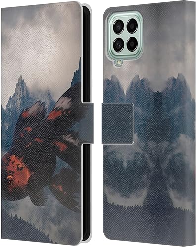 Vista 14 de Head Case Designs Officially Licensed Dave Loblaw Synthwave Street Sci-Fi and Surreal Leather Wallet Case Compatible with Samsung Galaxy M53 (2022)