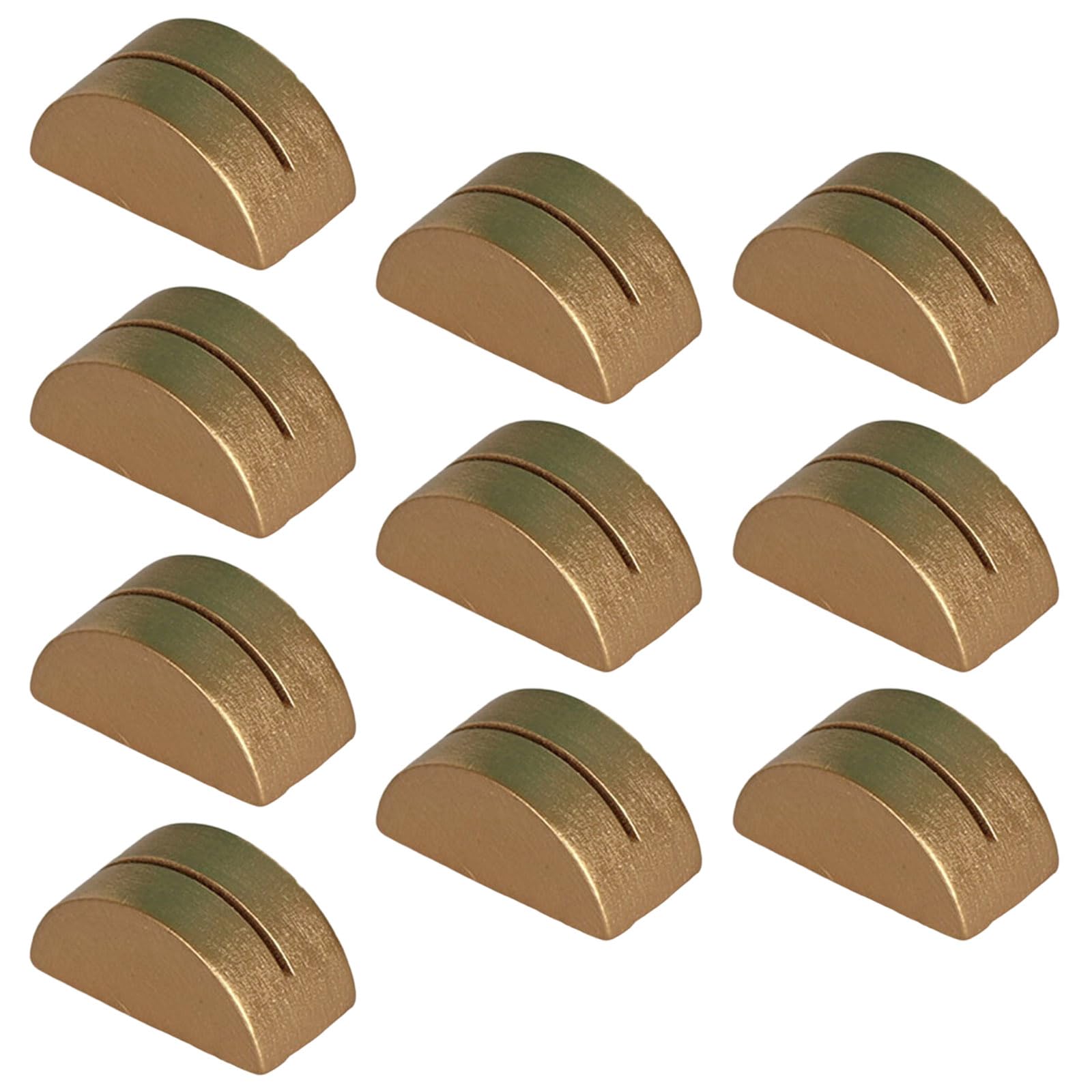 Xjdzineq 10Pcs Semi Circular Table Number Holder Wood Name Card Stands Picture Memos Note Display Stand for Weding Christmas Wooden Name Card Stand with Gold Base