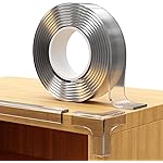 Furniture Corner & Edge Safety Bumpers, 16ft Edge Protector & 4 Clear Corner Protector Baby Proofing. Clear Corner Guards for Corner Table Protector for Kids. Cabinet Edge Protector & Corner Bumpers