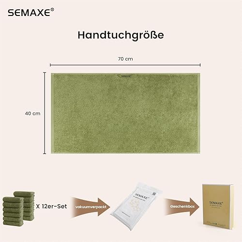 Vista 283 de SEMAXE - Juego de toallas de baño grises, 2 toallas de baño, 2 toallas de mano, 4 toallas faciales, toalla 100% algodón para baño, toalla suave
