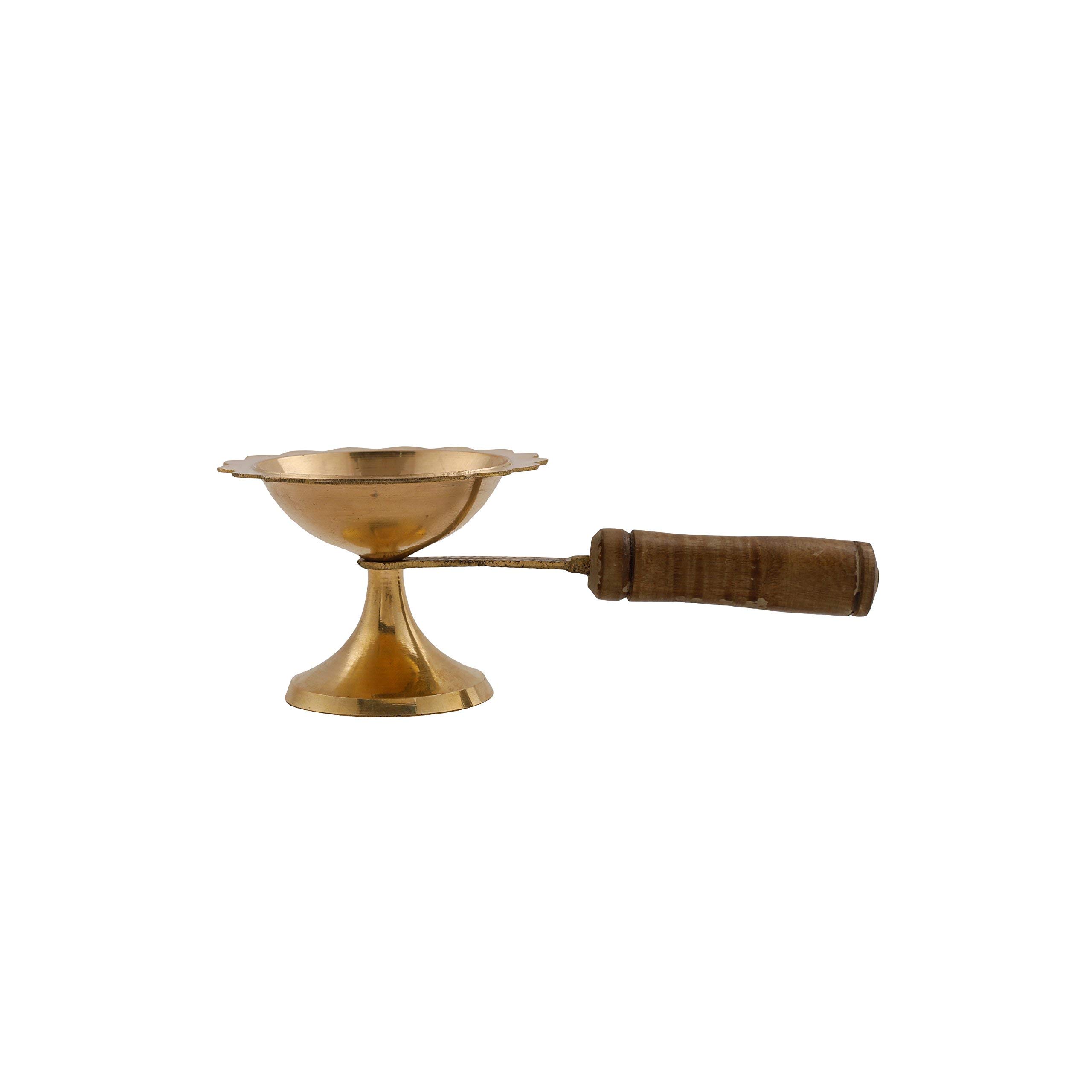 Generic Brass Kapoor Aarti Diya with Wooden Handle (B08F2NSPH5) Amazon Price History, Amazon Price Tracker