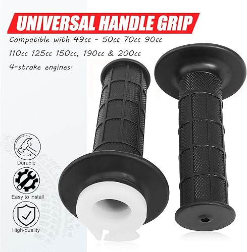 Miniatura 4 de Barra de mango de 78 pulgadas, 0.866 in, tubo de acelerador, compatible con Pit Dirt Pocket Super Mini Bike Chopper Scooter ATV Quad Buggy Moped GY6