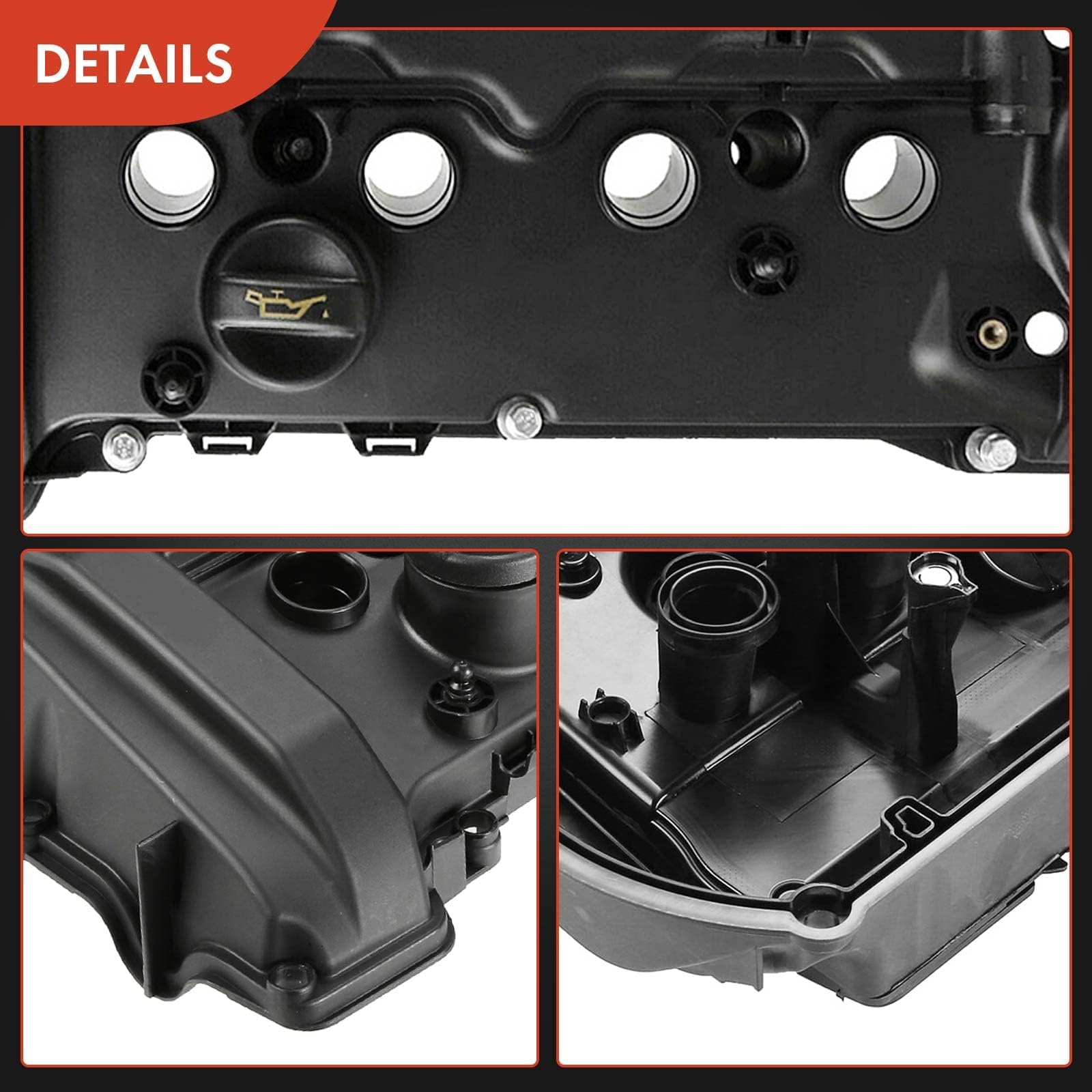 A-Premium Engine Valve Cover Kit For Mini Cooper/Countryman/Paceman 2011-2016 (1.6L Turbo N18) - Replaces 11127646552