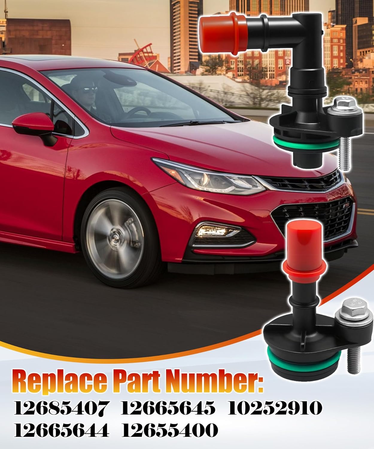 12685407&12665644 Positive Crankcase Ventilation (PCV) Valve Compatible With Chevrolet Volt Cruze Equinox Malibu Trax For GMC Terrain 1.5L 2016-2024