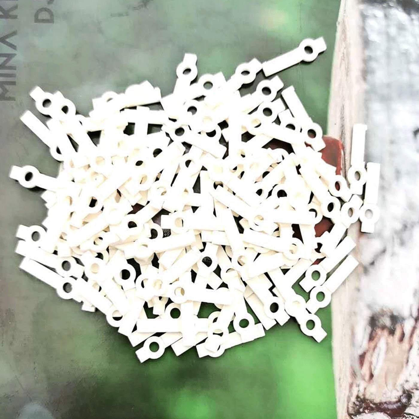 Markeny 150 Pieces LED Mounting Clips, 10mm LED Light Strip Mounting One Side Fixing Clips with 150 Pieces Screws for Fixing Light Strip