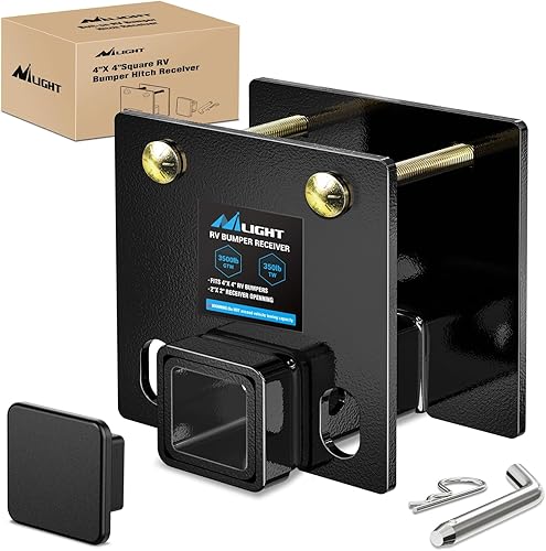 Miniatura 10 de Nilight - Kit receptor de enganche de remolque de parachoques trasero de 2 pulgadas, compatible con Jeep Wrangler JL JLU de 4 puertas y 2 puertas