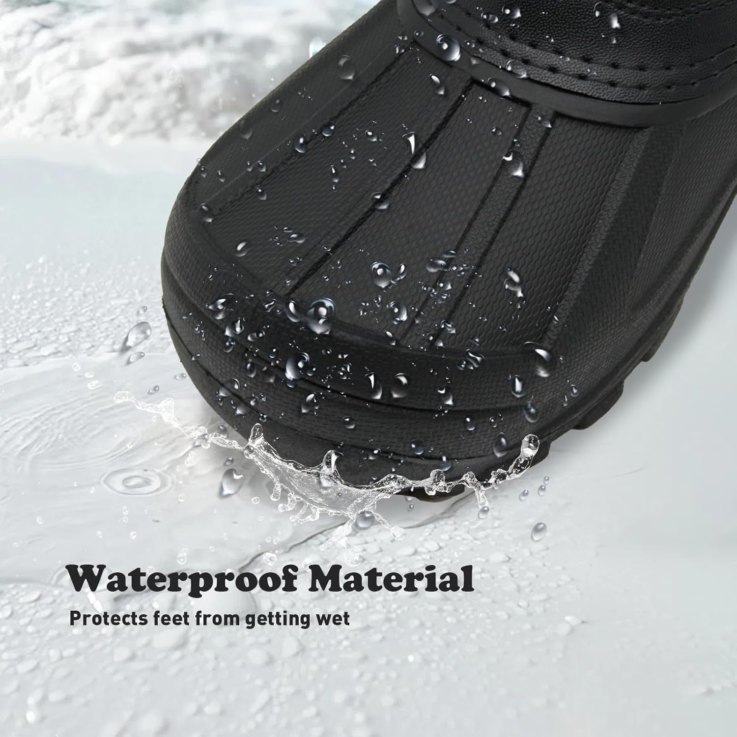 Boys Girls Waterproof Winter Warm Snow Boots Durable Anti-Slip Kids Winter Boots