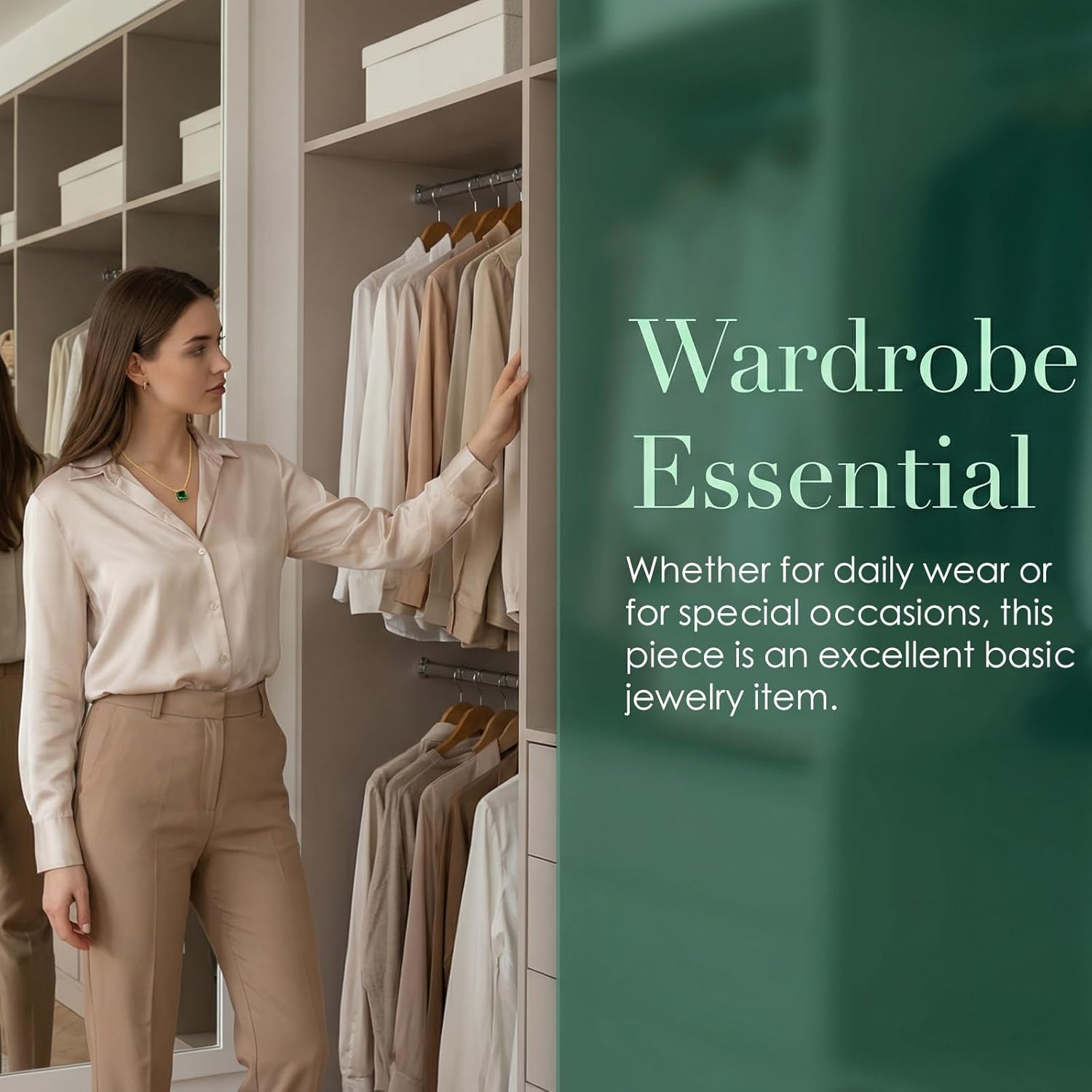 Pendant Necklace for Women, 18K Gold Plated Cubic Zirconia Dainty Chain Choker Necklace, Simple Necklaces Trendy Jewelry Gifts for Women - Image 6